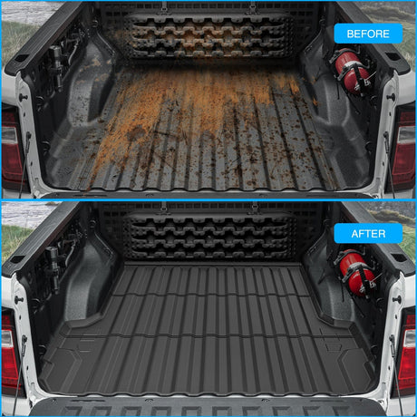 Truck Bed Mat 5ft Rubber Short Bed For 2023 2024 Chevy Colorado