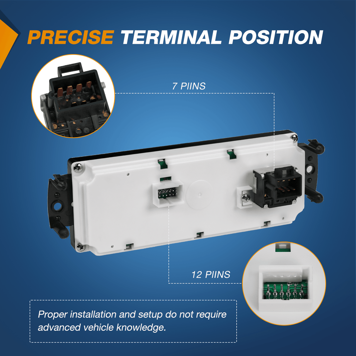 Climate Control Module A/C Heater Climate Control Module Switch Panel Compatible with 1999 2000 2001 2002 Silverado Sierra 2000-2002 Suburban/Tahoe/Yukon XL Truck Replacement Air Conditioning Control Module