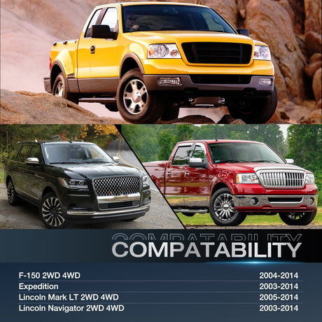 Wheel Spacers 1.5inch (38mm) Wheel Spacers 4Pcs For 2004 2005 2006 2007 2008 2009 2010 2011 2012 2013 2014 Ford F150 2WD 4WD | 6x135 | 87.1 Hub Bore | 14x2 Studs