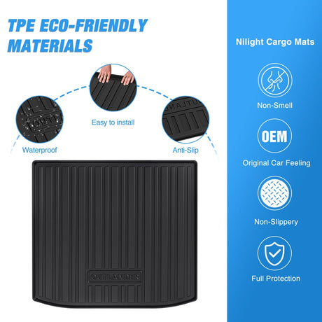 Cargo Mats 2022 2023 2024 2025 Mitsubishi Outlander (Not for PHEV or Sport Models) Cargo Mats