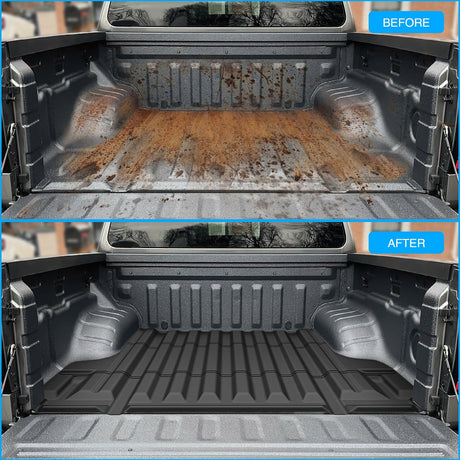 Truck Bed Mat 5ft Rubber Short Bed For 2022 2023 2024 Nissan Frontier