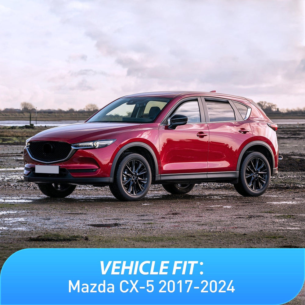 Rain Guards Window Rain Guards for Mazda CX-5 2017 2018 2019 2020 2021 2022 2023 2024 2025 Window Deflectors, Vent Window Visors-4 Pieces
