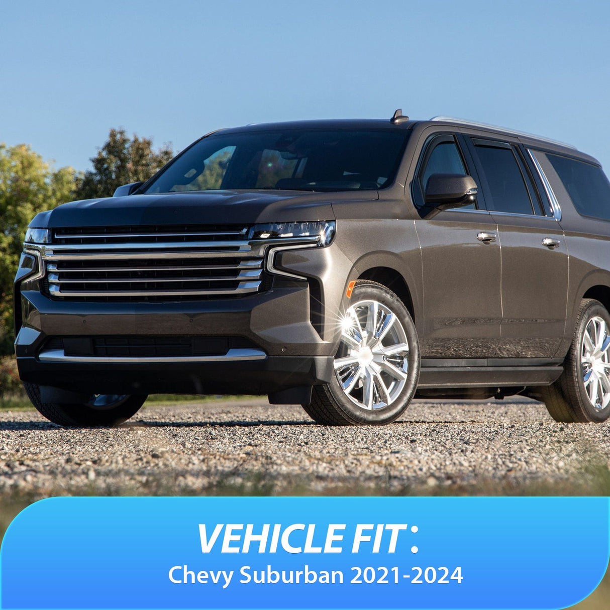 Rain Guards 4pcs Durable in Channel Rain Guards for Chevy Suburban 2021 2022 2023 2024 2025