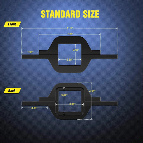 Light Bar Wiring Kit 4 Inch 18W Spot Led Pods with 2.5 Inch Tow Hitch Mounting Brackets | 12FT Wire 3Pin Switch