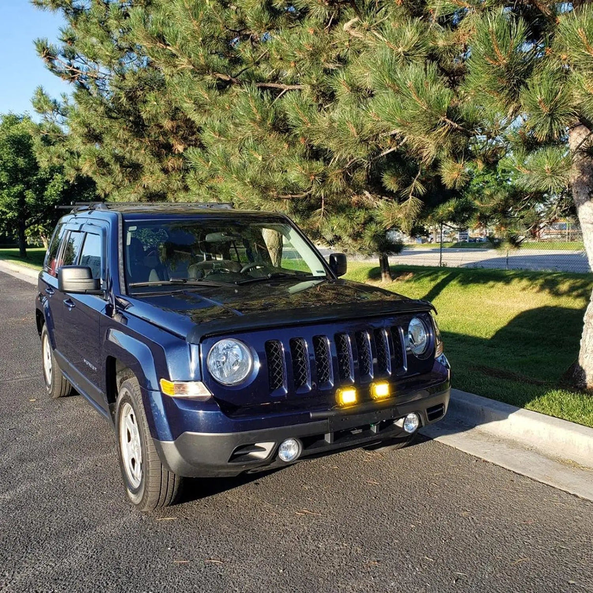 LED Light Bar 4 Inch 60W Amber Triple Row Spot Flood LED Pods (Pair) | 16AWG Wire 3Pin Switch