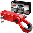 Towing Winch Shackles 2 Inch Shackle Hitch Receiver 3/4 Inch D Ring Kit Red