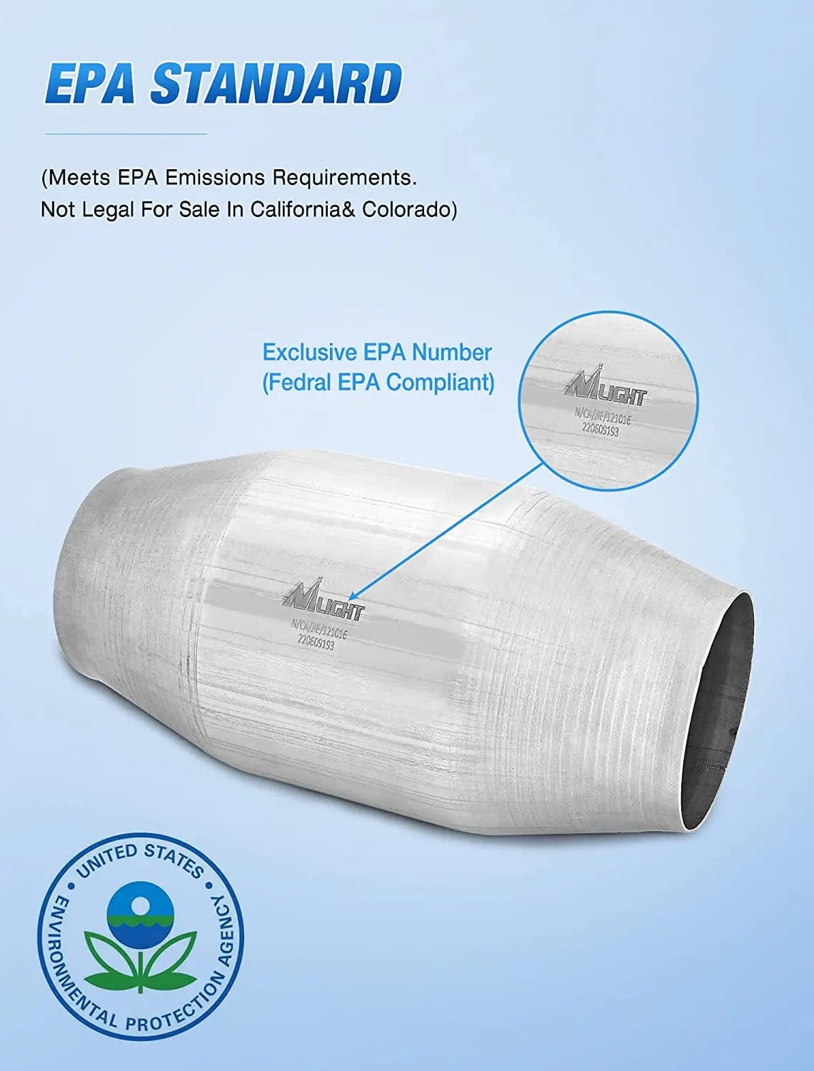 Catalytic Converter 4 Inch Inlet Outlet Universal Catalytic Converter