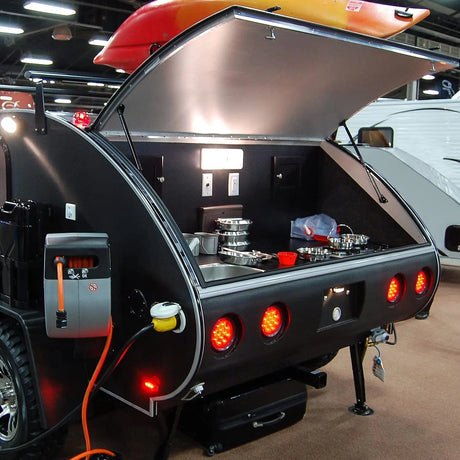 Tail Brake Turn Reverse Lights 4 Inch Red Round 12Leds Tail Light (2 Pairs)