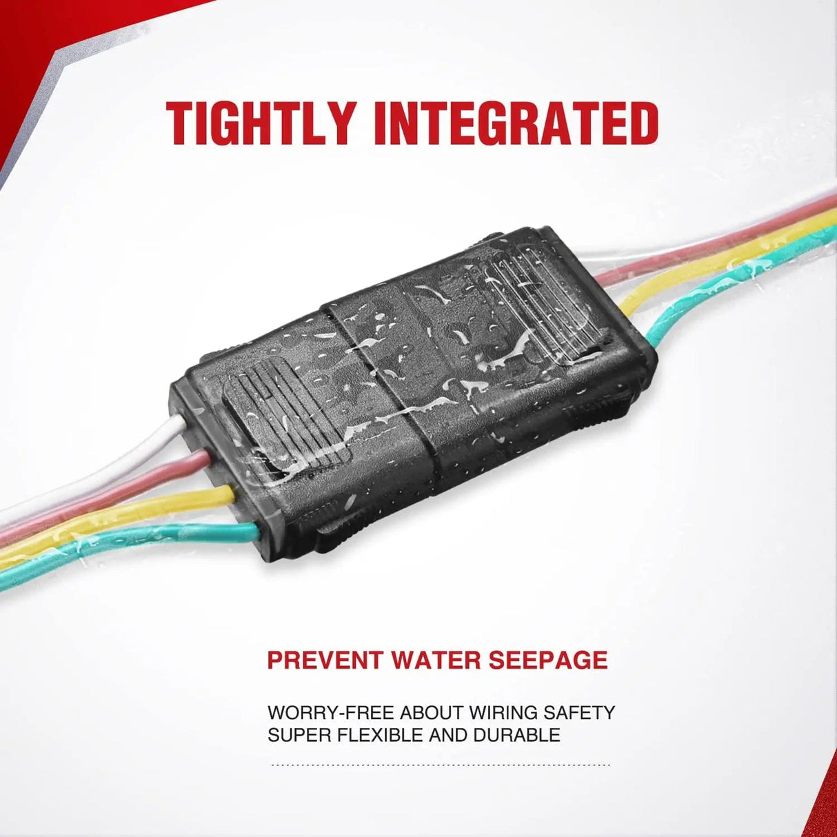 Wiring Harness Kit 4 Way Flat Trailer Y-Splitter Adapter Extension Harness