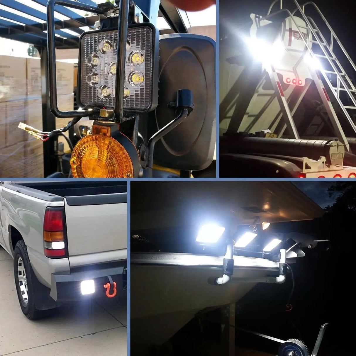 LED Work Light 4.2 Inch 27W Spot Square Led Work Lights (Pair)