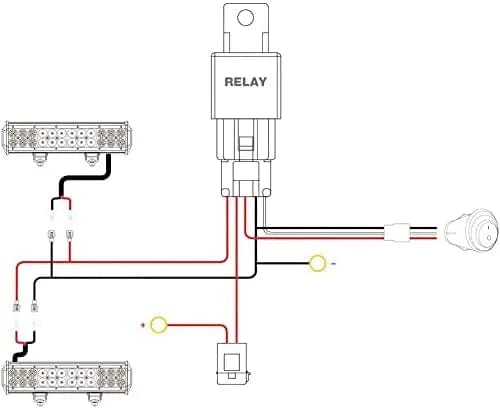LED Work Light 4.5 Inch 27W Round Amber Spot Led Work Lights (Pair) | 16AWG Wire 3Pin Switch