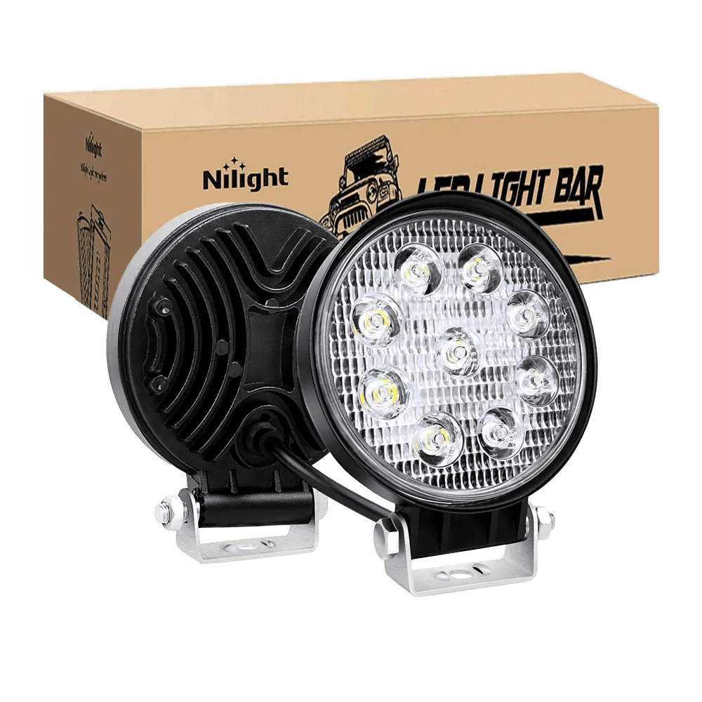 LED Work Light 4.5" 27W Round Spot LED Work Lights (Pair)