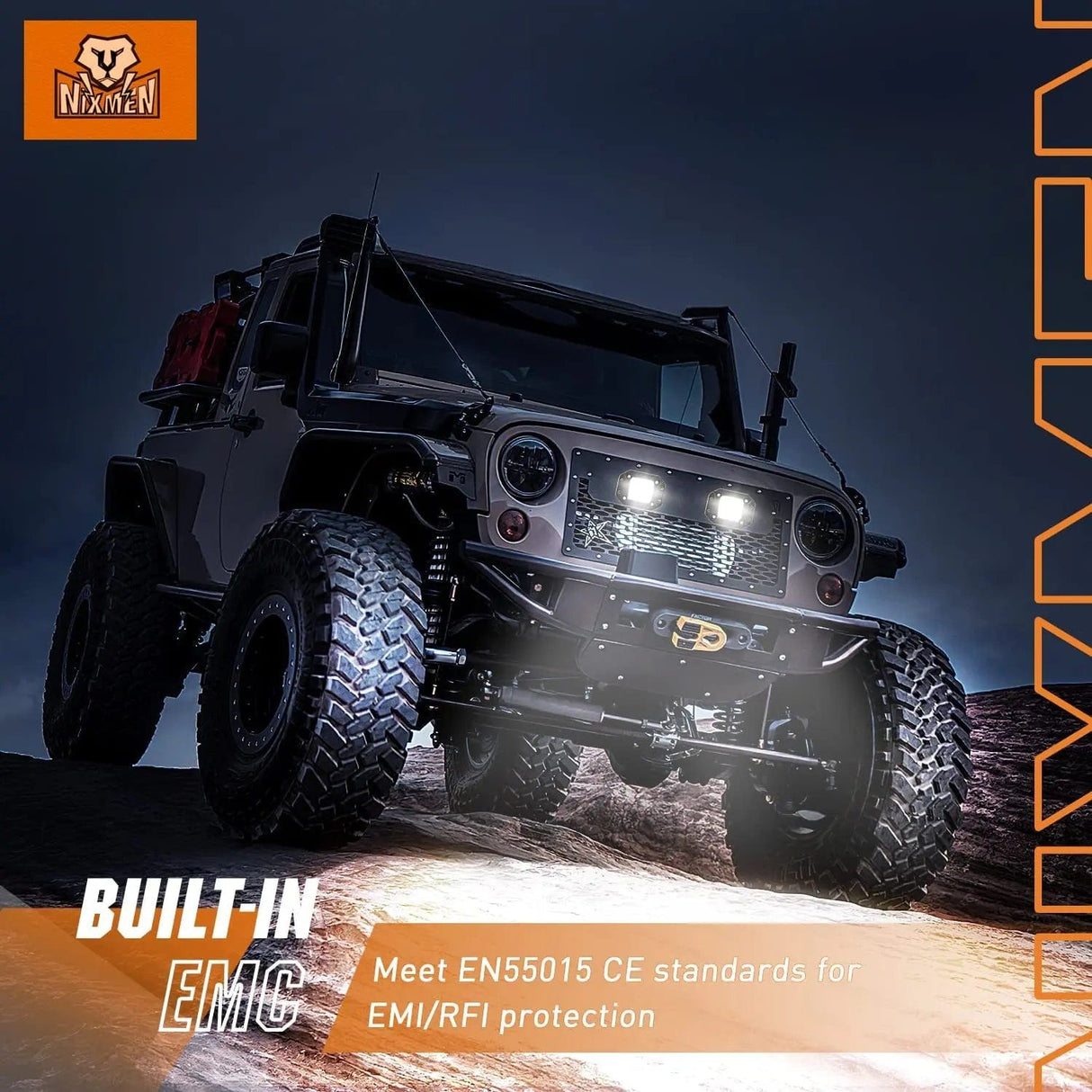 LED Work Light 4.8 Inch 20W 2510LM Flush Mount Spot LED Work Lights (Pair) | 16AWG DT Wire