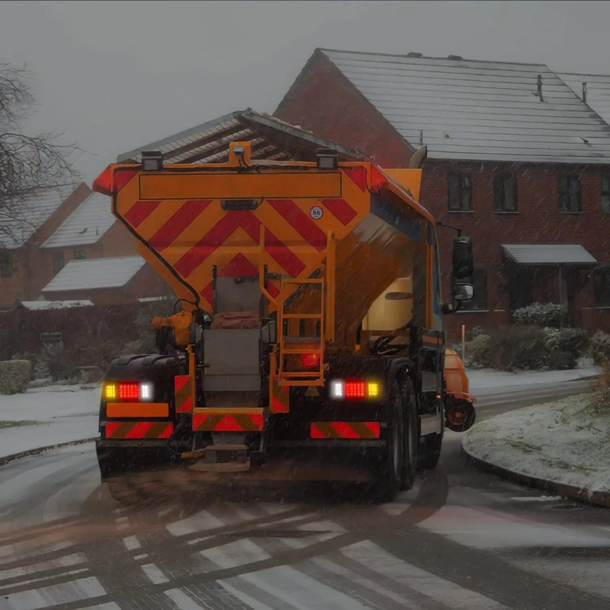 Tail Brake Turn Reverse Lights 40 Leds Tri-color Iron Frame Taillight (Pair)