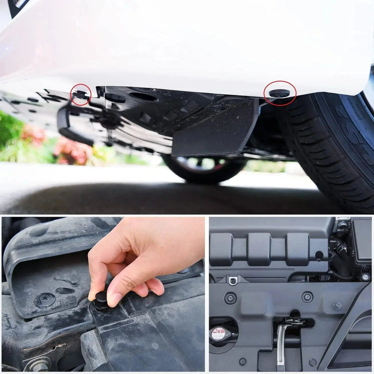 retainer clips 40 Pcs Head 20mm Hole 10mm Nylon Front Bumper Push-Type Retainer Clips-91503-SZ3-003 For Honda and Acura