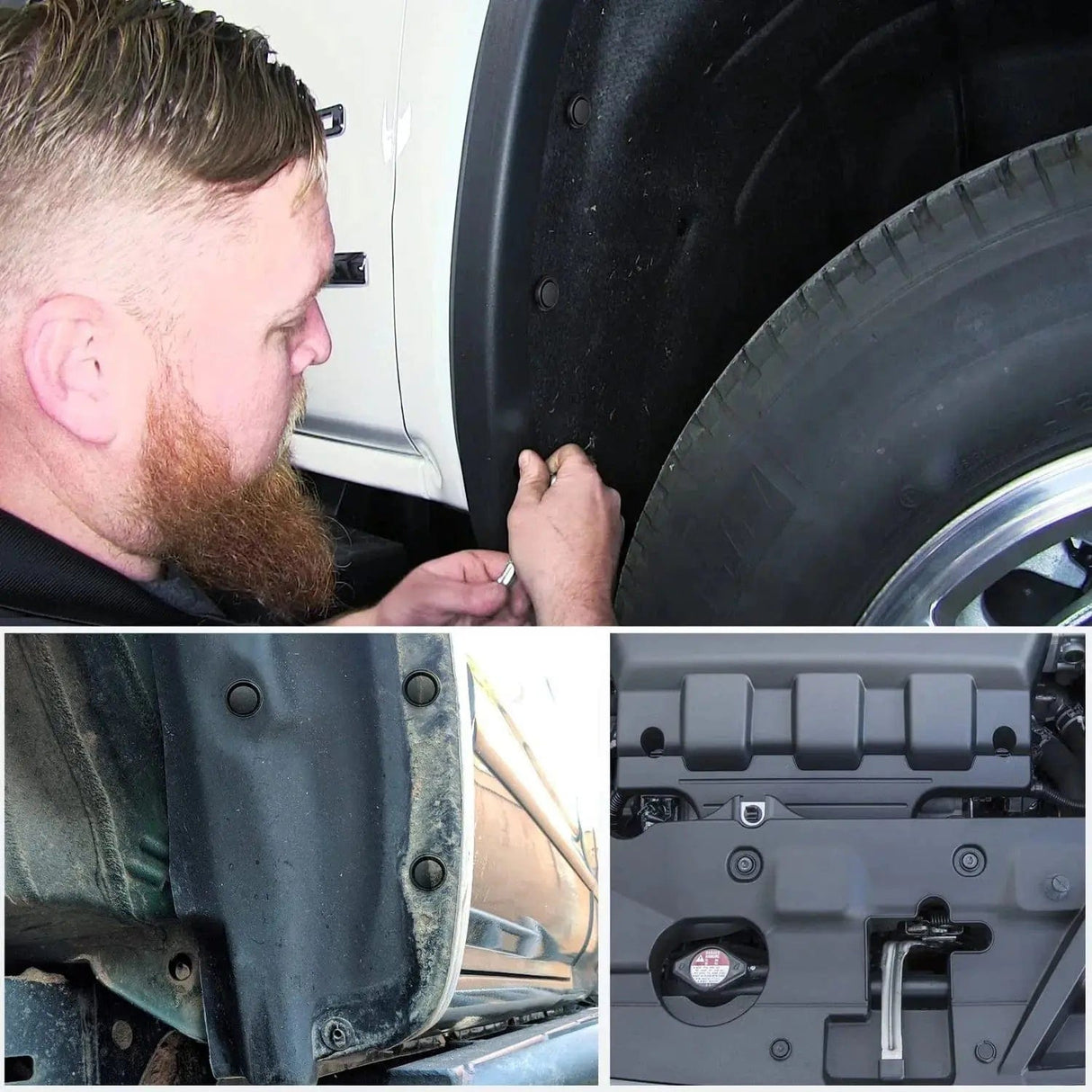 retainer clips 40 Pcs Head 20mm Hole 7mm Nylon Engine Under Cover Push-Type Retainer Clips Replaces 90467-07201