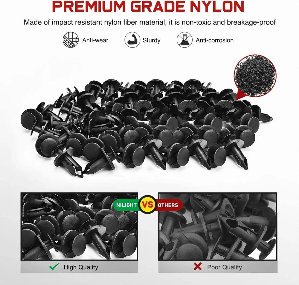 retainer clips 40 Pcs Head 20mm Hole 8mm Bumper Rivet Clips for GM 21030249 for Ford N807389S Chrysler 6503598