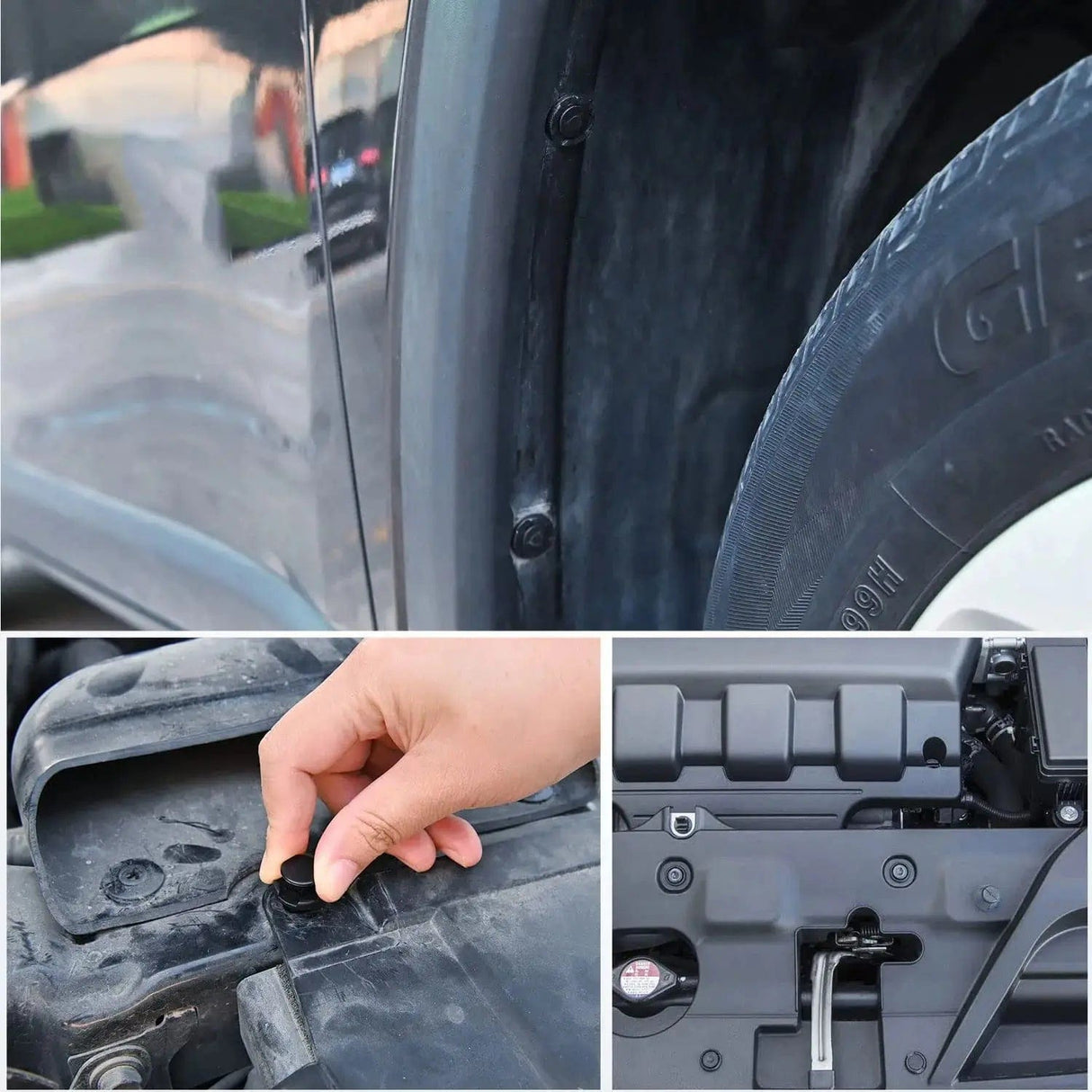 retainer clips 40 Pcs Head 20mm Hole 8mm Front Bumper and Radiator Support Push-Type Retainer 11296-AG000 For Nissan and Infiniti