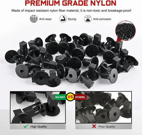 retainer clips 40 Pcs Head 20mm Hole 8mm Wheel Well Fender Liner Clips For Lexus Scion Toyota for OEM Replacement Part Number: 90189-06065 96706W100 90189A0002