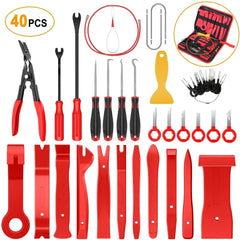 40Pcs Trim Removal Tool Kit Red