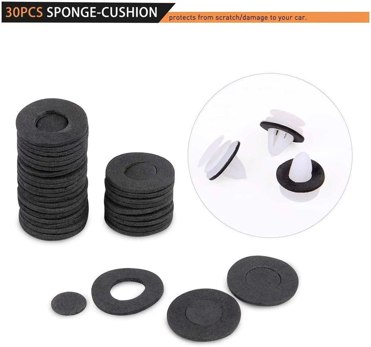 Fender 415 Pcs Car Push Retainer Clips Kits For GM Ford Toyota Honda Chrysler