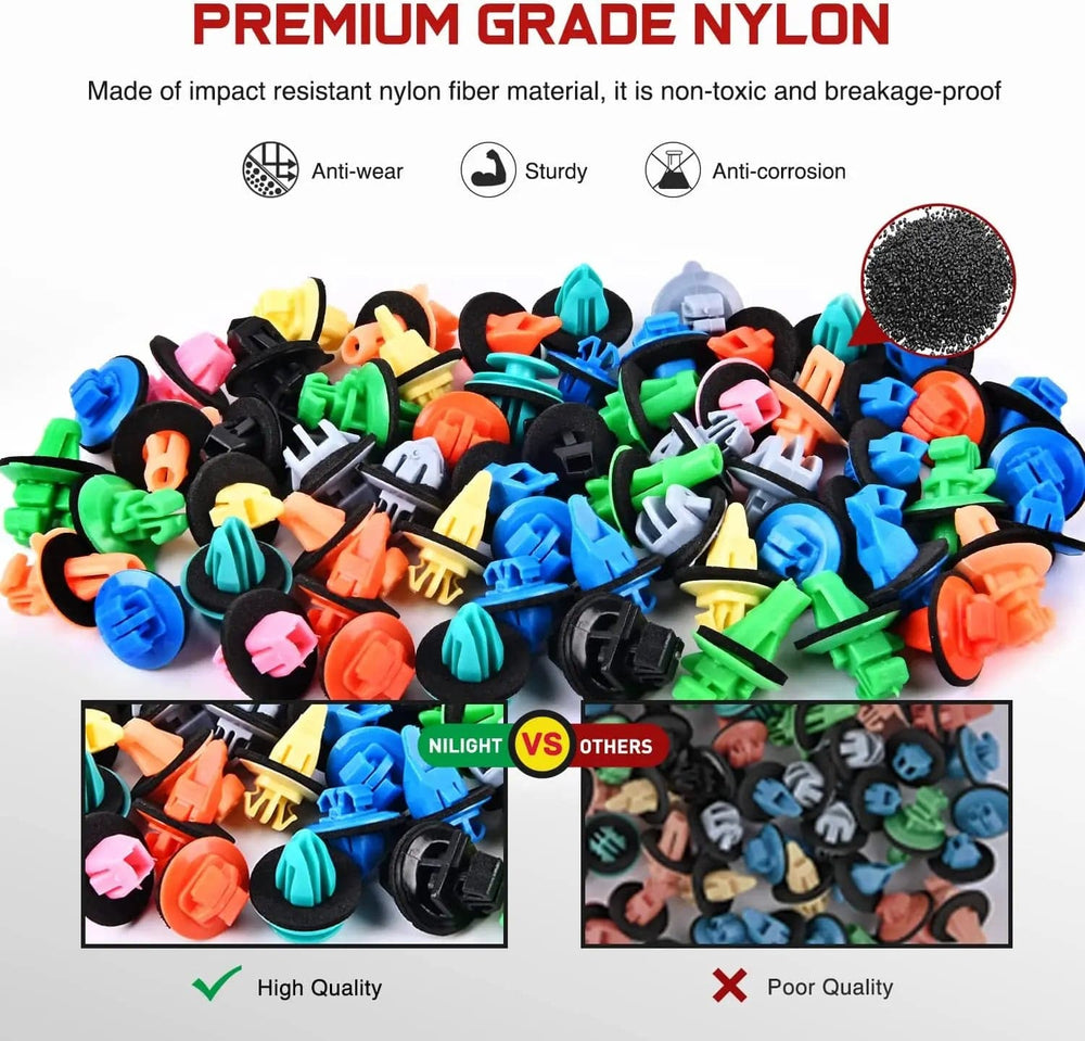 retainer clips 420 Pcs Toyota Lexus Fender Moulding Clips 12 Types Car Trim Removal Tools