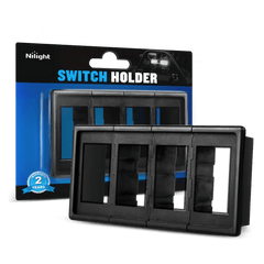 4Pcs Rocker Switch Holder Panel Housings