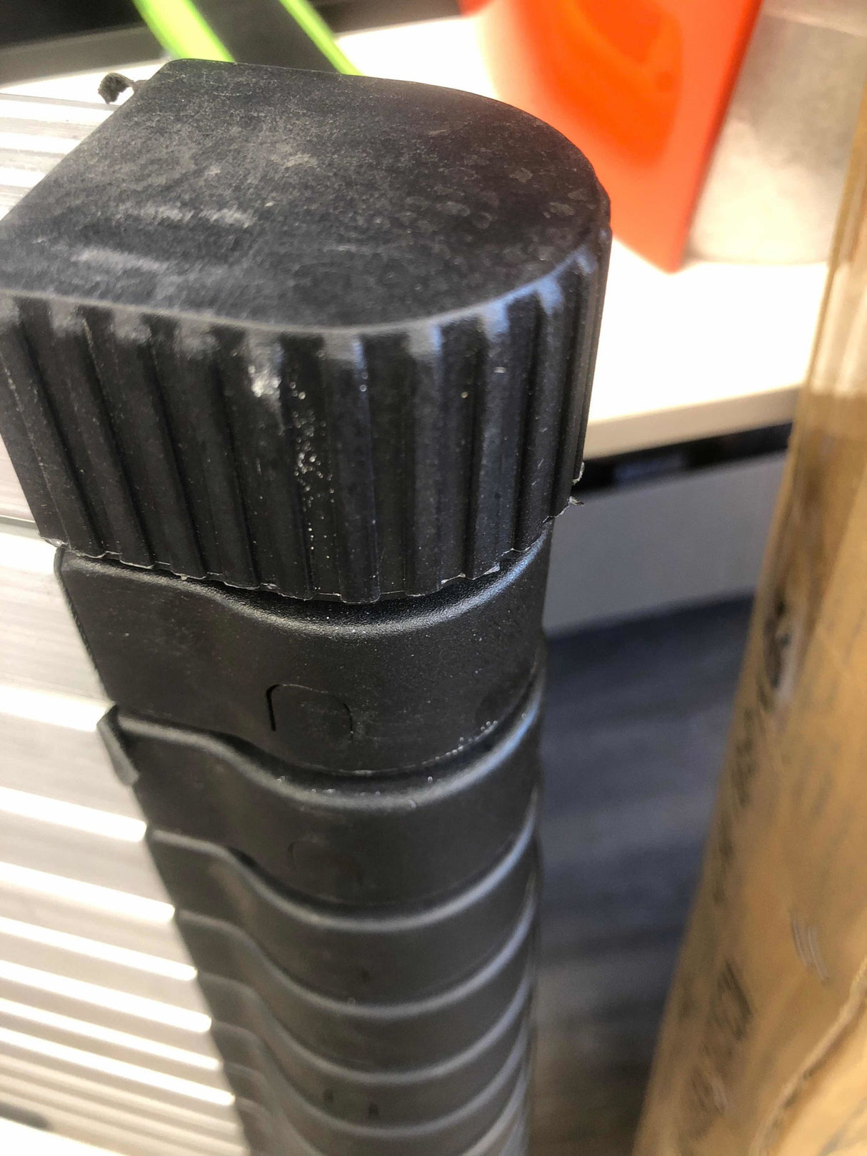 12.5ft Telescoping Ladder Aluminum Telescopic Extension Multi Purpose Ladders EN131 Certified - Extendable with Spring Load Locking Mechanism Non-Slip - 330 lb Max Capacity, Silver/Black (25% OFF Final Checkout)