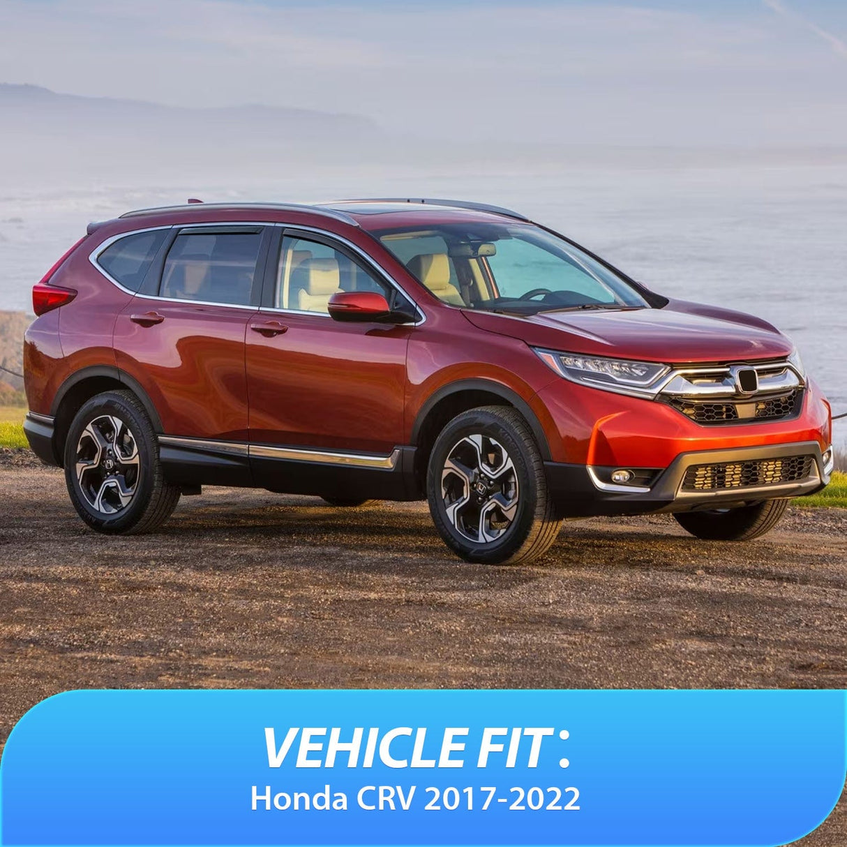 Rain Guards Rain Guards for Honda CRV 2017 2018 2019 2020 2021 2022 Window Deflectors, Vent Window Visors-4pcs