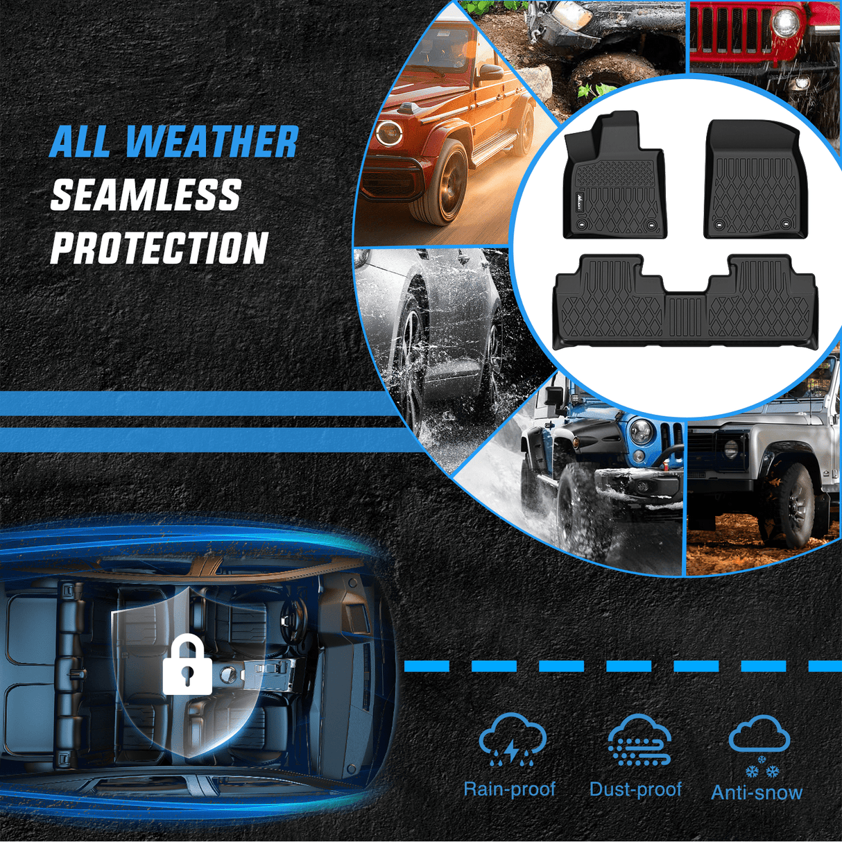 Floor Mat TPE Floor Mats for Lexus RX RX350 RX450h 2016 2017 2018 2019 2020 2021 2022 / Lexus RXL RX350L RX450hL 2018 2019 2020 2021 2022