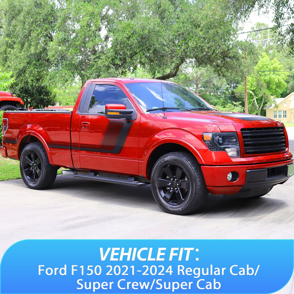 Rain Guards Rain Guards for Ford F150 2021 2022 2023 2024 Regular Cab/Super Crew/Super Cab, Vent Window Visors, Original Window Deflectors-2PCS