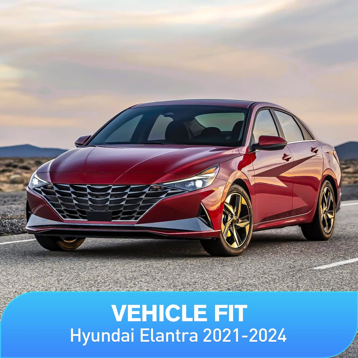 Rain Guards Rain Guards for Hyundai Elantra 2021 2022 2023 2024 2025, Vent Window Visors, Original Window Deflectors-4PCS