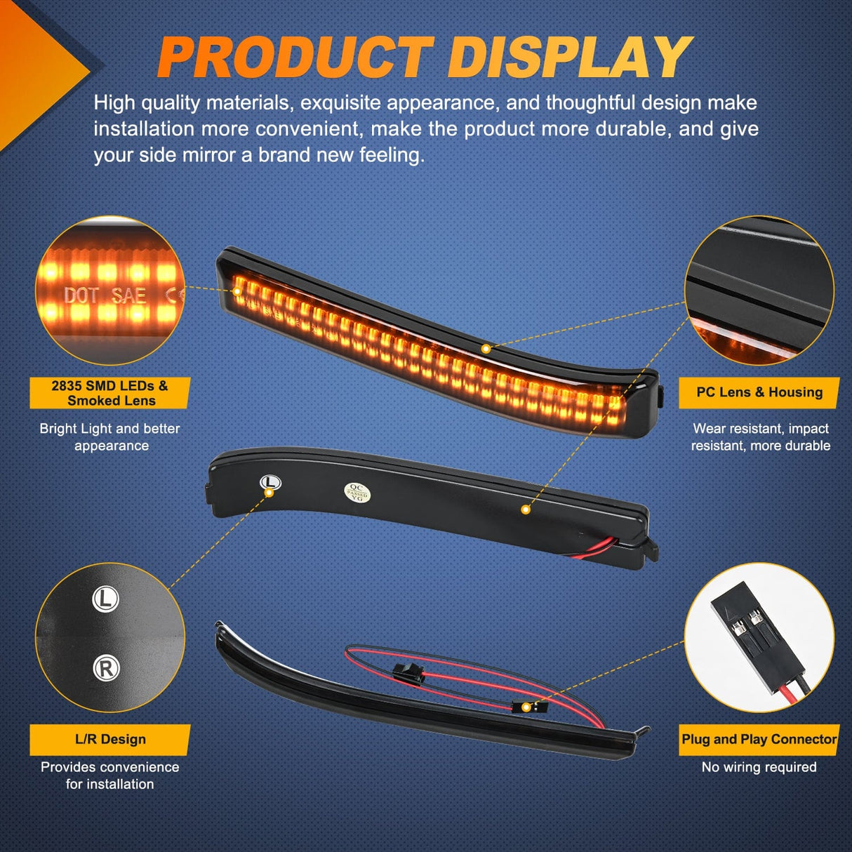 Signal Light 2009 2010 2011 2012 2013 2014 Ford F150 2010 2011 2012 2013 2014 Ford Raptor Side Mirror Marker Light