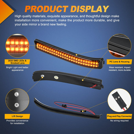 Signal Light 2009 2010 2011 2012 2013 2014 Ford F150 2010 2011 2012 2013 2014 Ford Raptor Side Mirror Marker Light