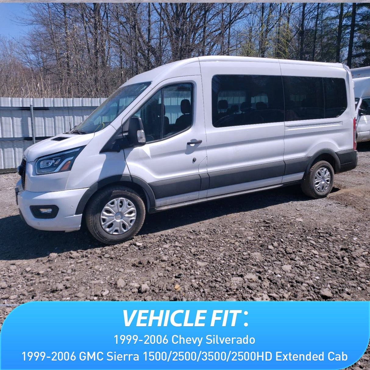 Rain Guards Window Visors for Ford Transit 2014 2015 2016 2017 2018 2019 2020 2021 2022 2023, Out-Channel Window Wind Deflectors Rain Guards -2PCS