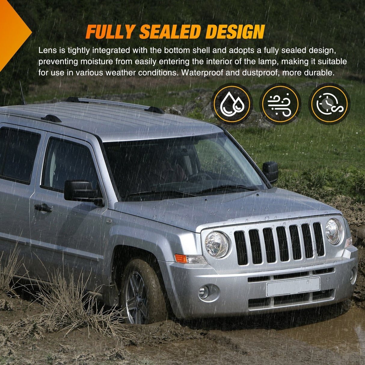 Motor Vehicle Lighting 2007-2017 Jeep Patriot Front Turn Signals Light Clear Amber Passenger Side