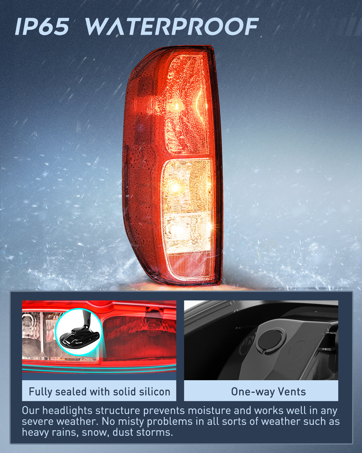 Nilight Taillight Assembly Compatible with 2005 2006 2007 2008 2009 2010 2011 2012 2013 2014 2015 2016 2017 2018 2019 2020 2021 Nissan Frontier and 2009-2012 Suzuki Equator Tail Light Left Driver Side