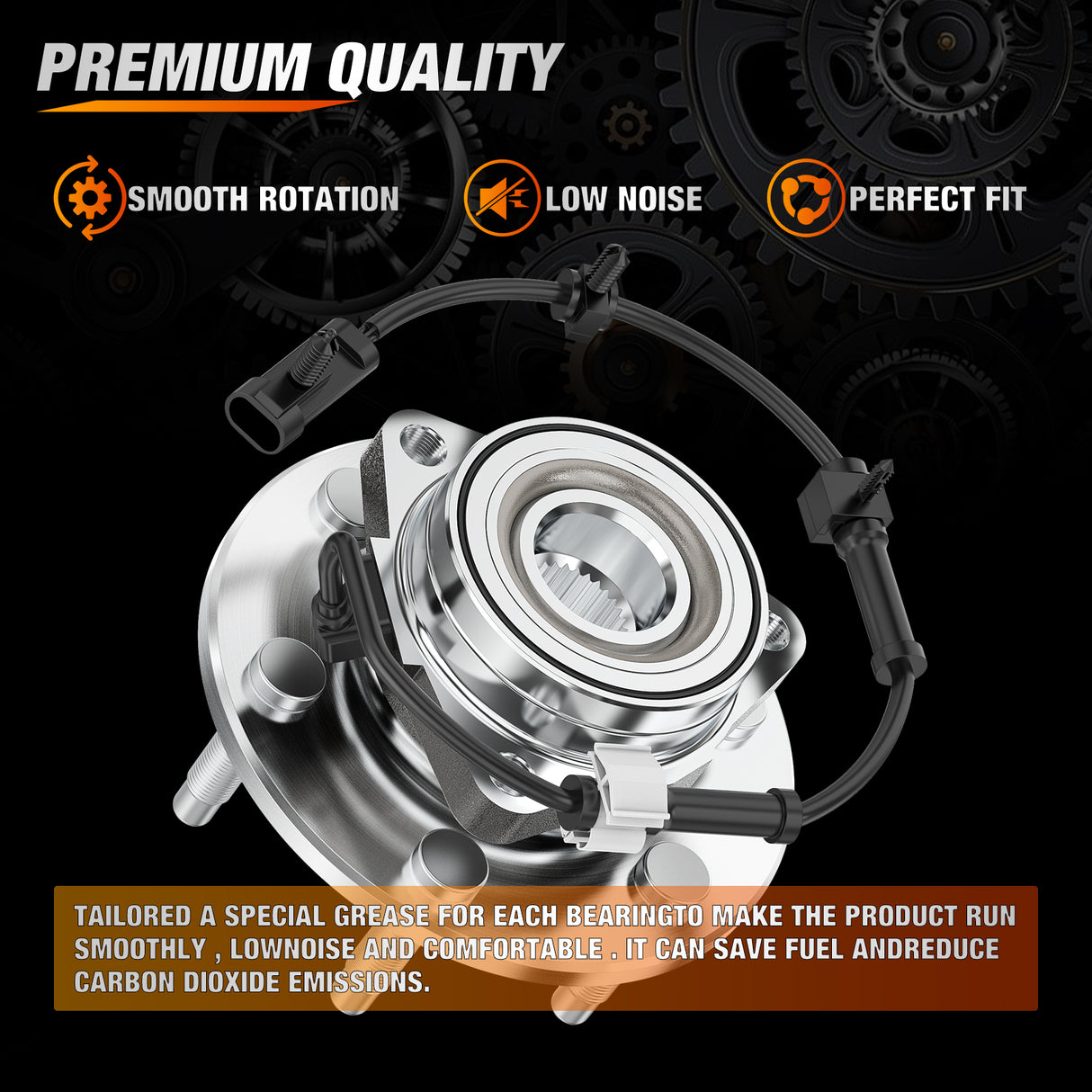 Nilight Front Wheel Bearing Hubs Assembly for GMC Chevy Silverado Sierra Avalanche 1999 2000 2001 2002 2003 2004 2005 2006, Yukon XL Suburban 1500 Tahoe Cadillac Escalade with 6-Lug, OEM 515036