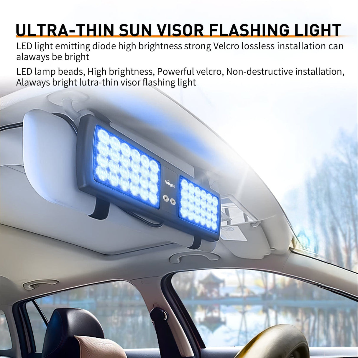 led strobe light 48 LED Blue Emergency Warning Strobe Lights