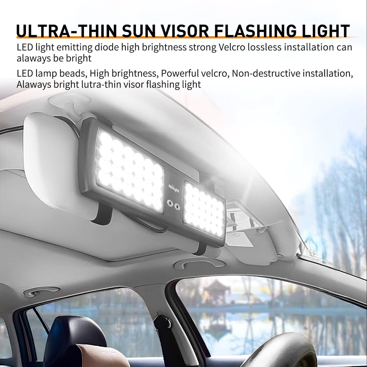 led strobe light 48 LED White Emergency Warning Strobe Lights