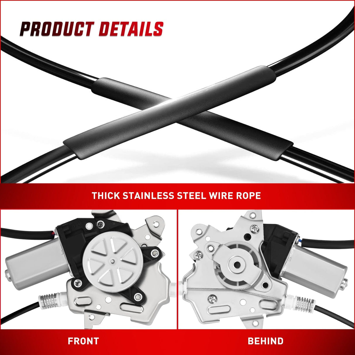 Window Regulator 741-348 Window Regulator/Motor Front Driver Side Compatible with Nissan Frontier 2005 2006 2007 2008 2009 2010 2011 2012 2013 2014 2015 only use Connector 2 Pins