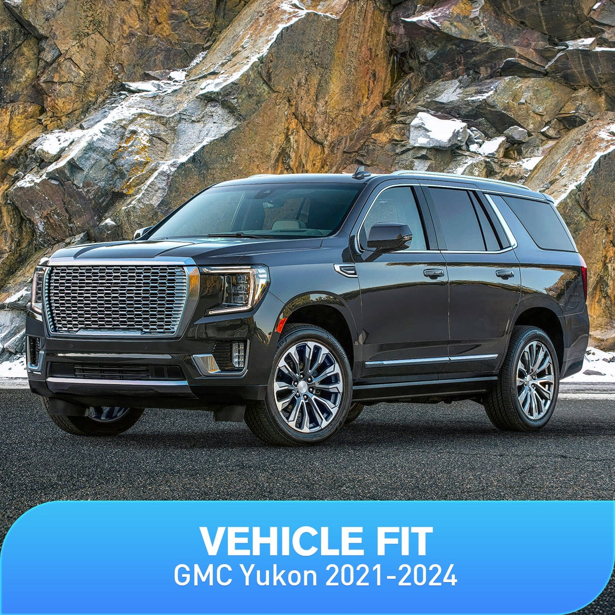 Rain Guards Rain Guards for GMC Yukon 2021 2022 2023 2024, Vent Window Visors, Original Window Deflectors-4PCS