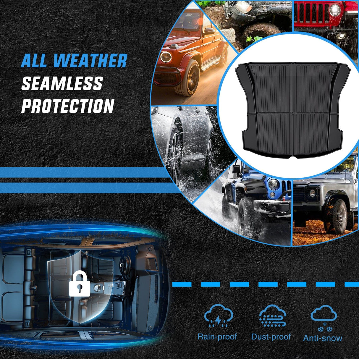 Cargo Mats 2017 2018 2019 2020 2021 2022 2023 Tesla Model 3 Cargo Mats