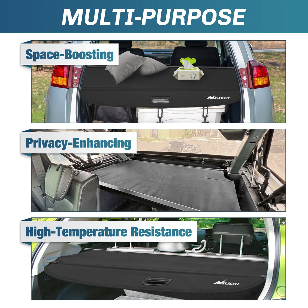 Trunk Cargo Cover Trunk Cargo Cover with Storage Net for Toyota RAV4 Accessories 2013-2018