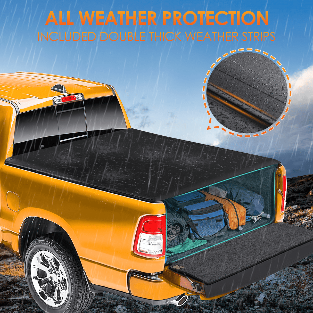 Trunk Bed Cover Ford F150 2009 2010 2011 2012 2013 2014 6.5ft Truck Bed Tonneau Cover Fleetside/Styleside Bed