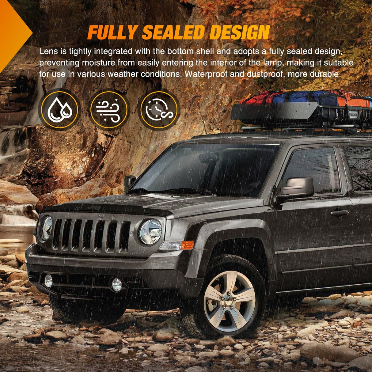 Motor Vehicle Lighting 2007-2017 Jeep Patriot Front Turn Signals Light Clear Amber Driver Passenger Side