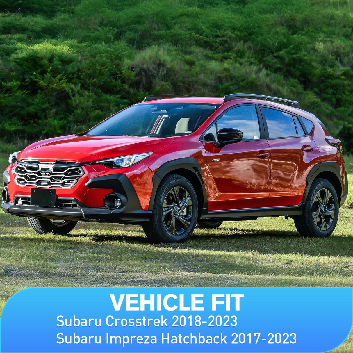 Rain Guards Vent Window Visors for Crosstrek 2018-2023 Impreza Hatchback 2017 2018 2019 2020 2021 2022 2023, in-Channel Rain Guards, Original Window Deflectors-4PCS