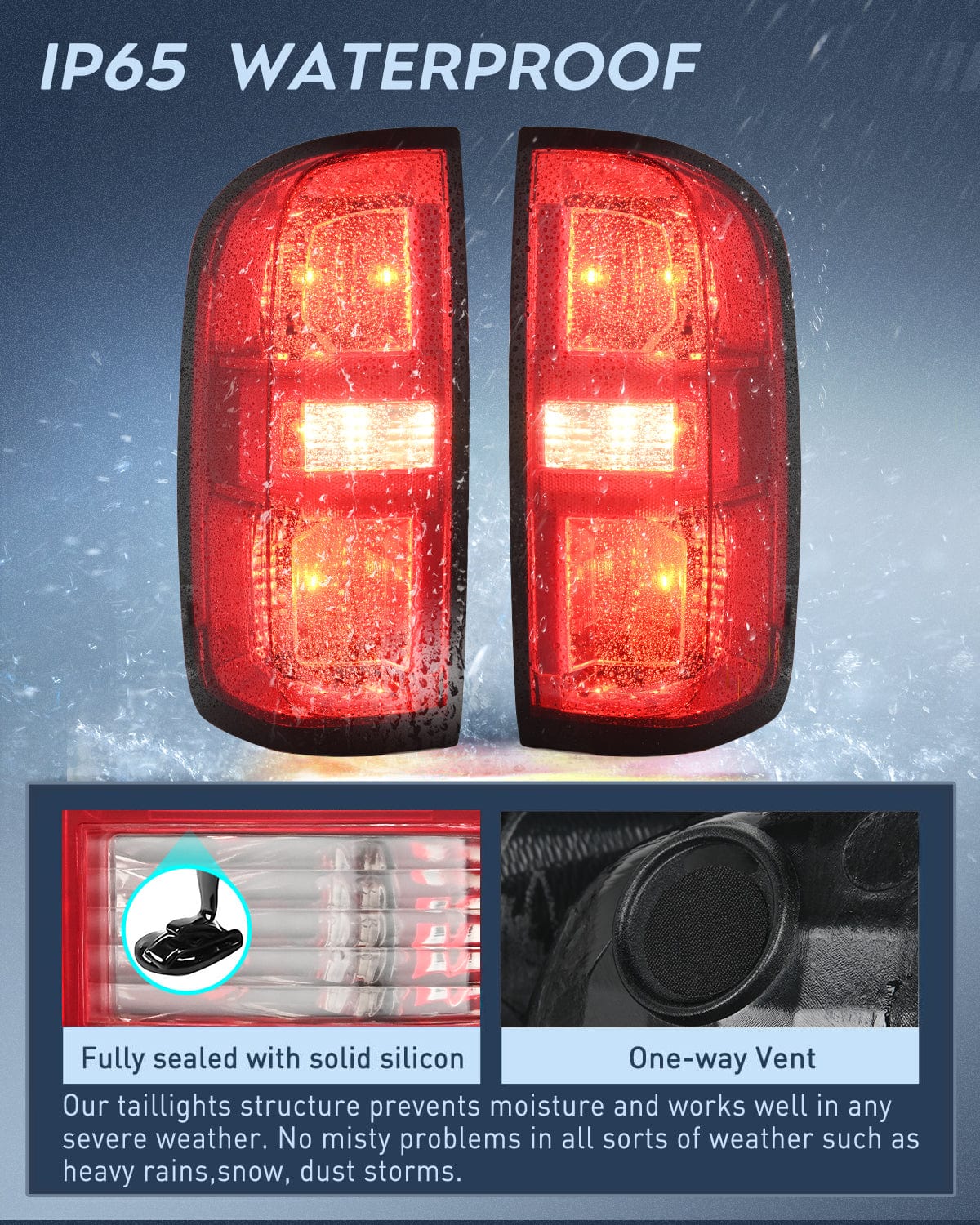 Taillight Assembly 2015 2016 2017 2018 2019 2020 2021 2022 Chevy Colorado Taillight Assembly Rear Lamp Replacement OE Style Driver Side and Passenger Side w/Bulbs