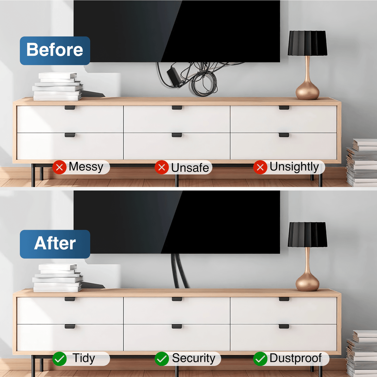 Wiring Harness Kit 10ft-1/2inch Cable Management Sleeves