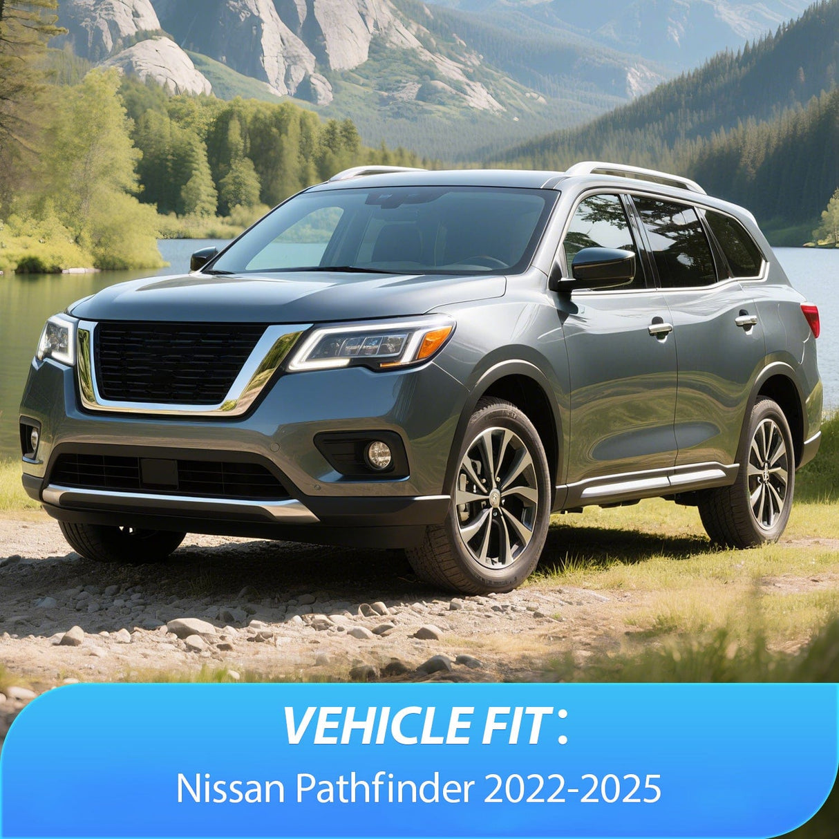 Rain Guards Window Visors for Pathfinder 2022 2023 2024 2025(Not fit Rock Creek), Original Rain Guards, Window Deflectors-4PCS